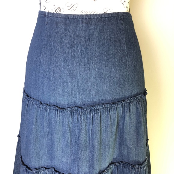 Jones Wear Jeans Denim Panel Skirt Size 4 - Picture 5 of 7